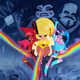 Scarlet Carmesim, Lemon Chiffon, and Safira Cian—the Super Drags.